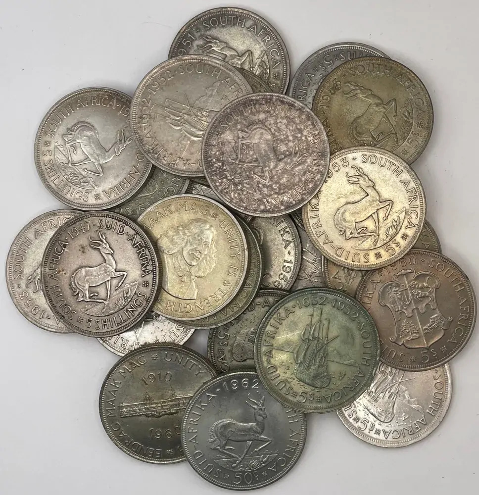 South Africa Post 1952 Silver Crown (50%) No Grade, Misc Dates product image