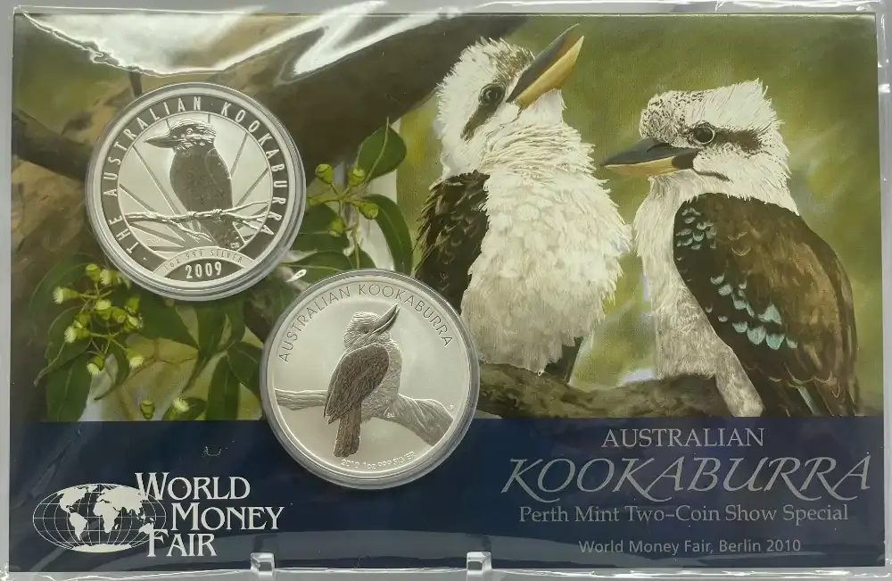 2010 Silver 2 x 1oz Uncirculated Kookaburra WMF Berlin Show Special product image