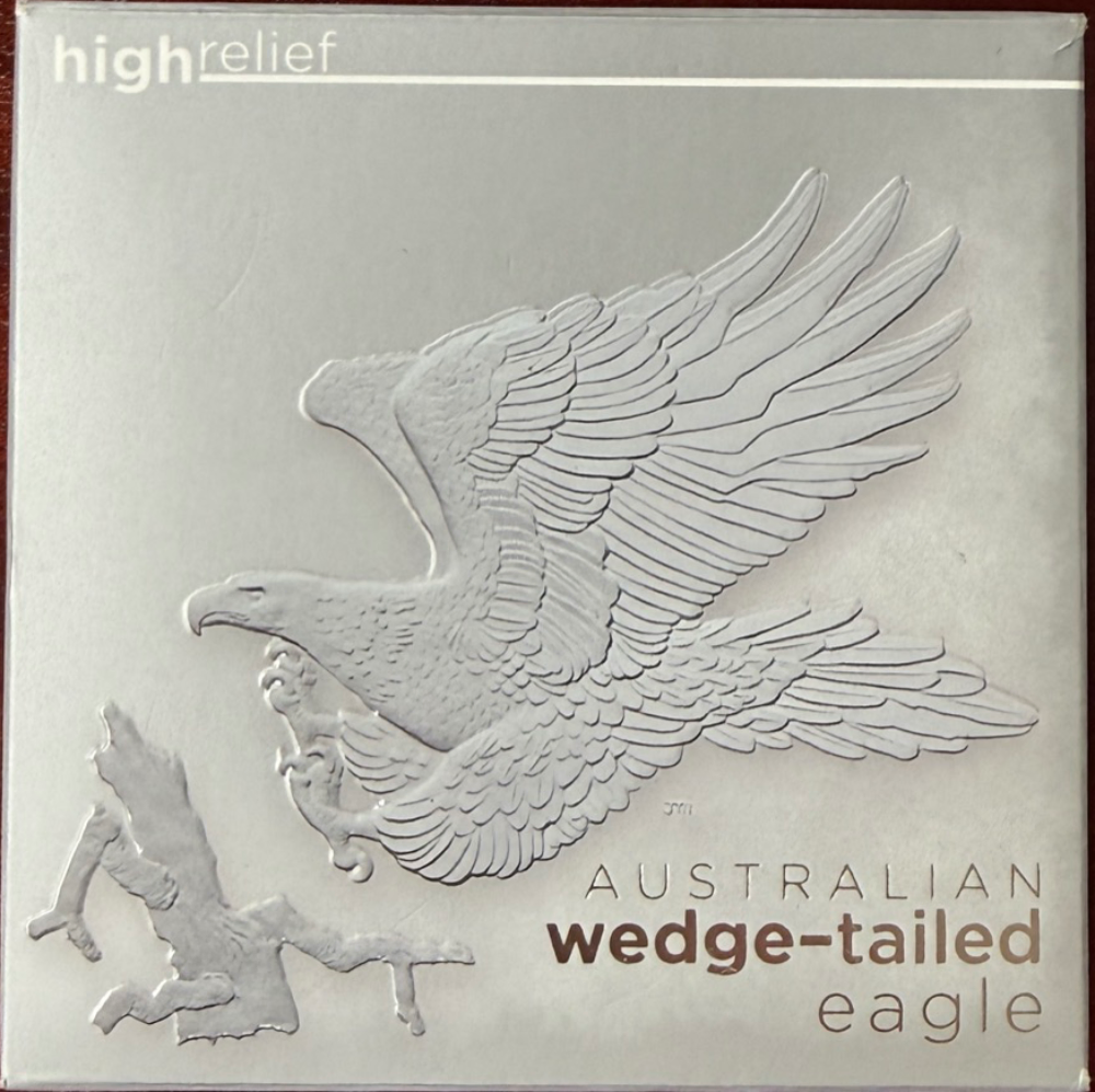 2014 Silver 5oz Proof Coin Wedge Tailed Eagle product image