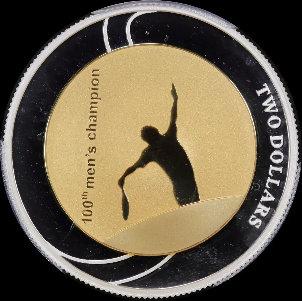 2012 Silver Proof 2 Dollar Coin Australian Open PCGS PR69DCAM product image