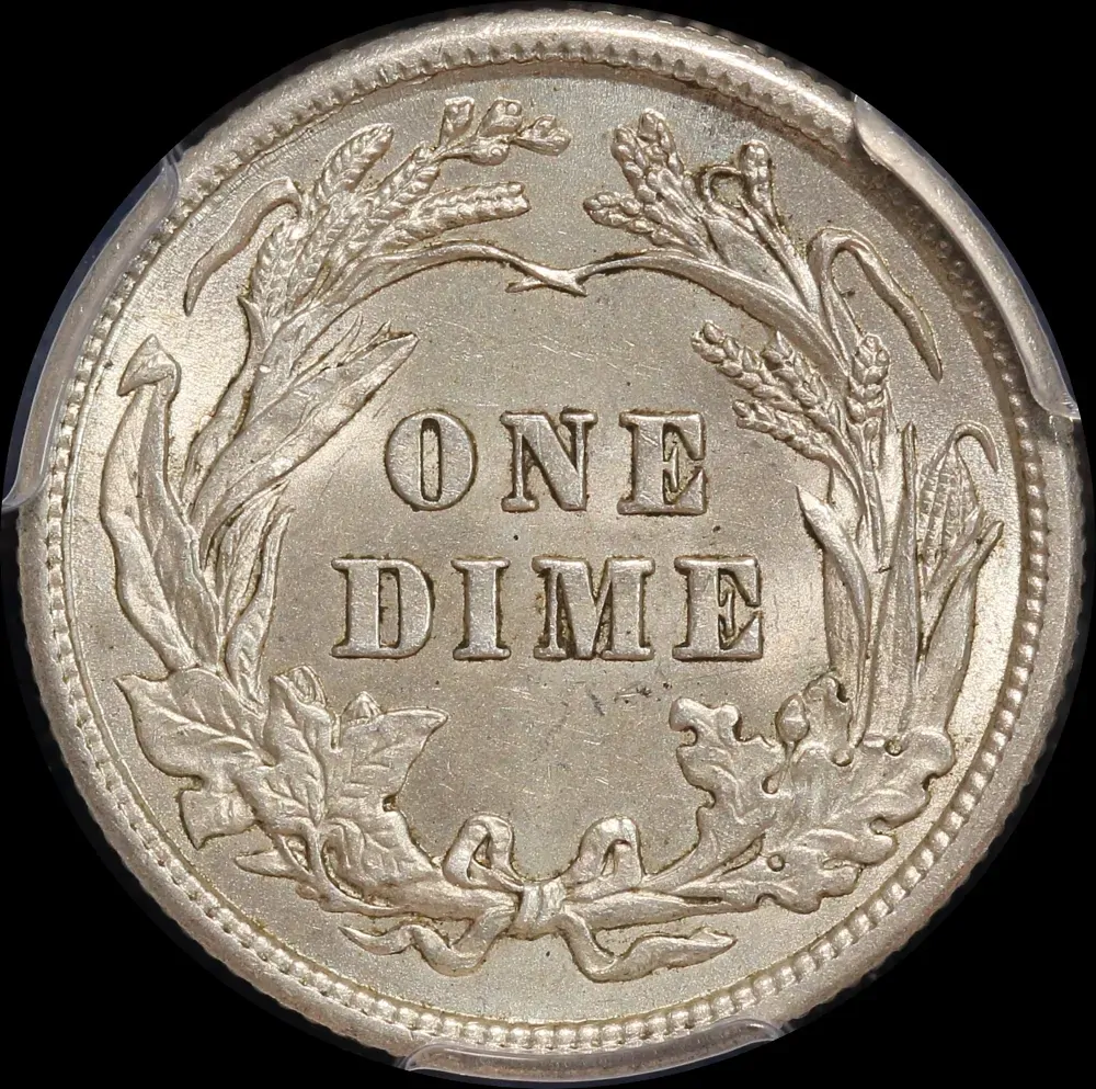 United States 1911 Silver Dime KM# 113 PCGS MS63 product image