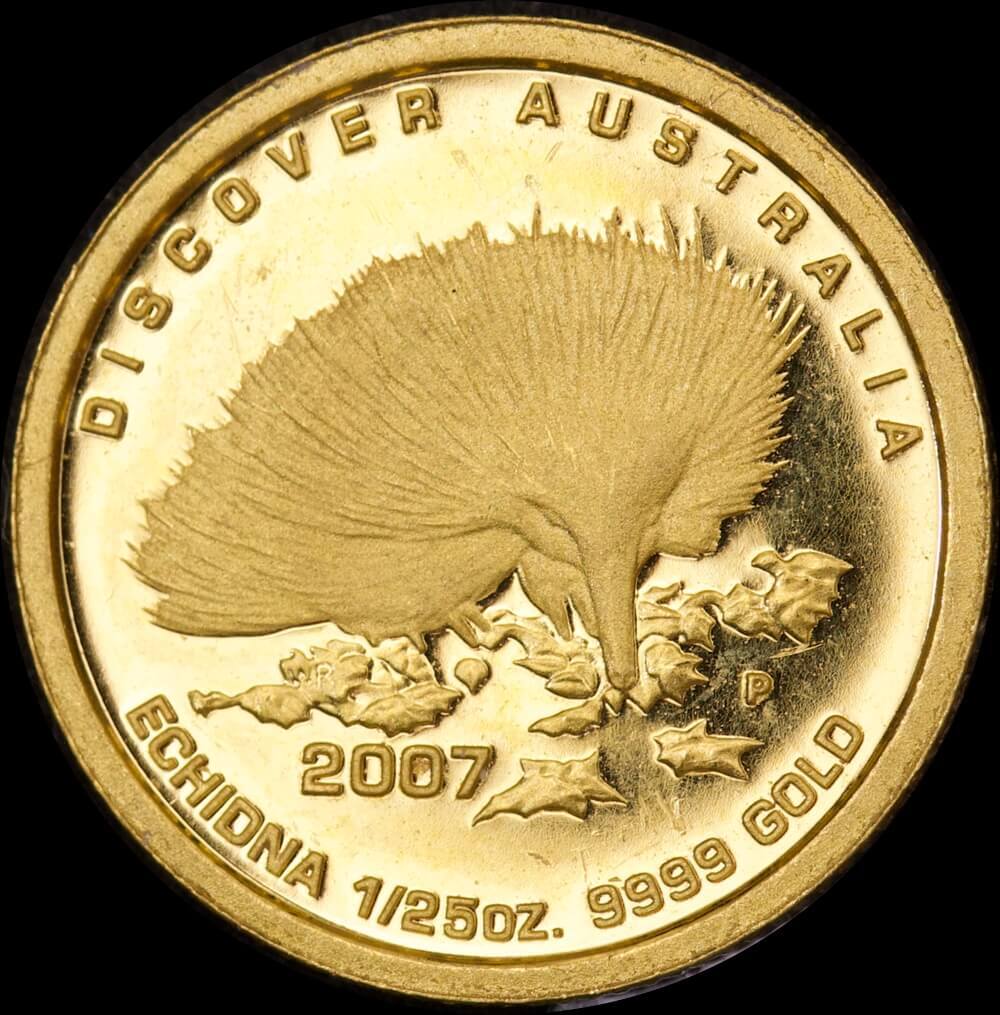2007 Twenty Fifth Ounce Gold Uncirculated Coin - Echidna product image
