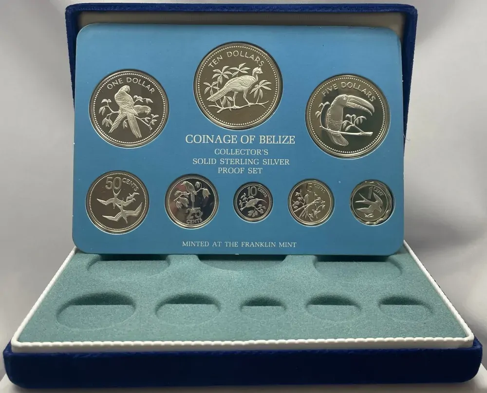 Belize 1975 Sterling Silver Proof Coin Set | Sterling & Currency