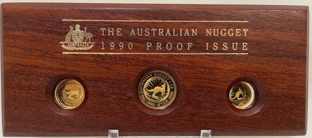 1990 Gold Three Coin Proof Set (1/4 1/10 And 1/20) product image