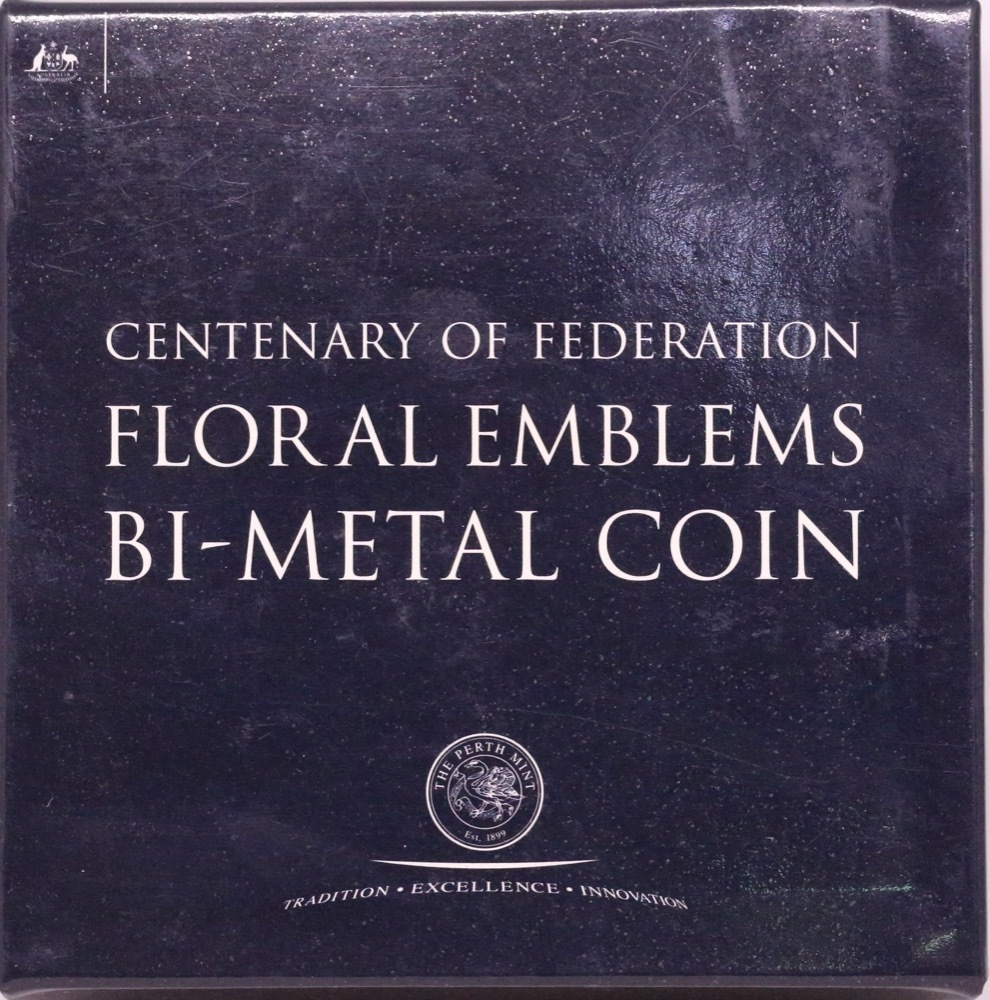 2001 Gold Bimetal Twenty Dollar Proof Coin Centenary Of Federation product image