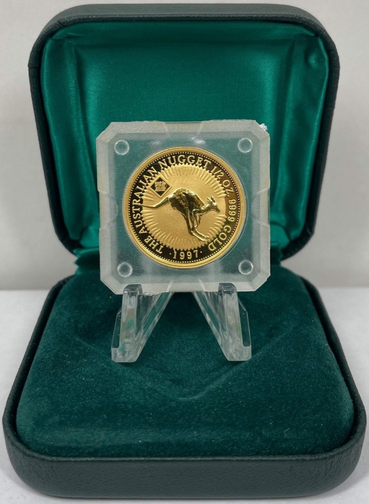 1997 Gold Half Ounce Unc Coin Kangaroo Nugget Unc - Fok Privy Mark product image