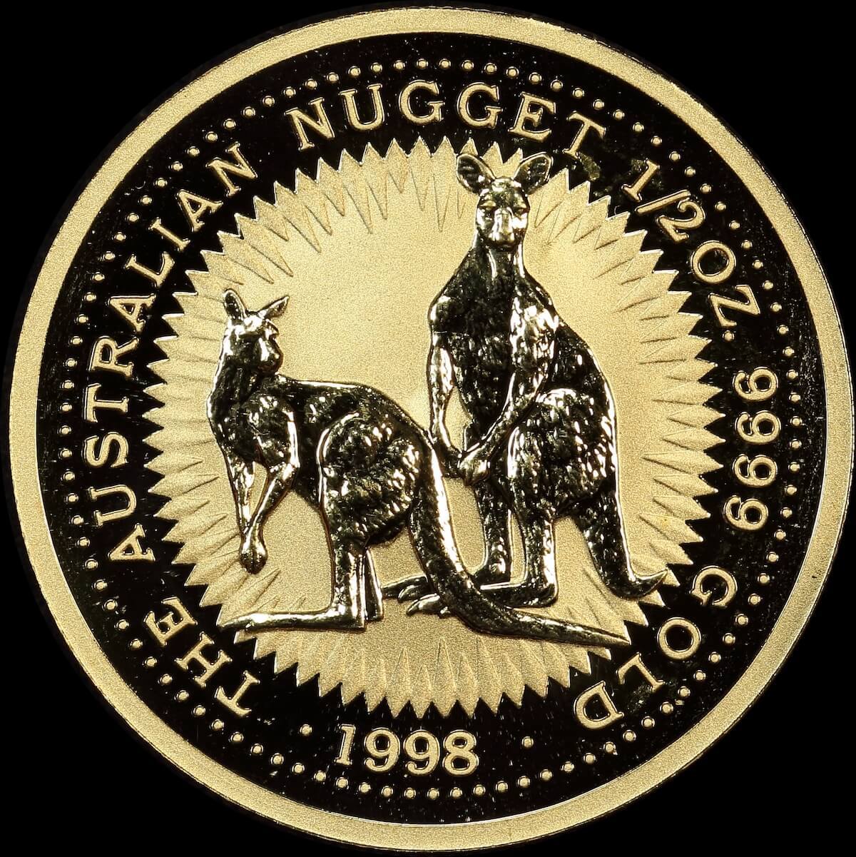 1998 Gold Half Ounce Unc Coin Kangaroos product image