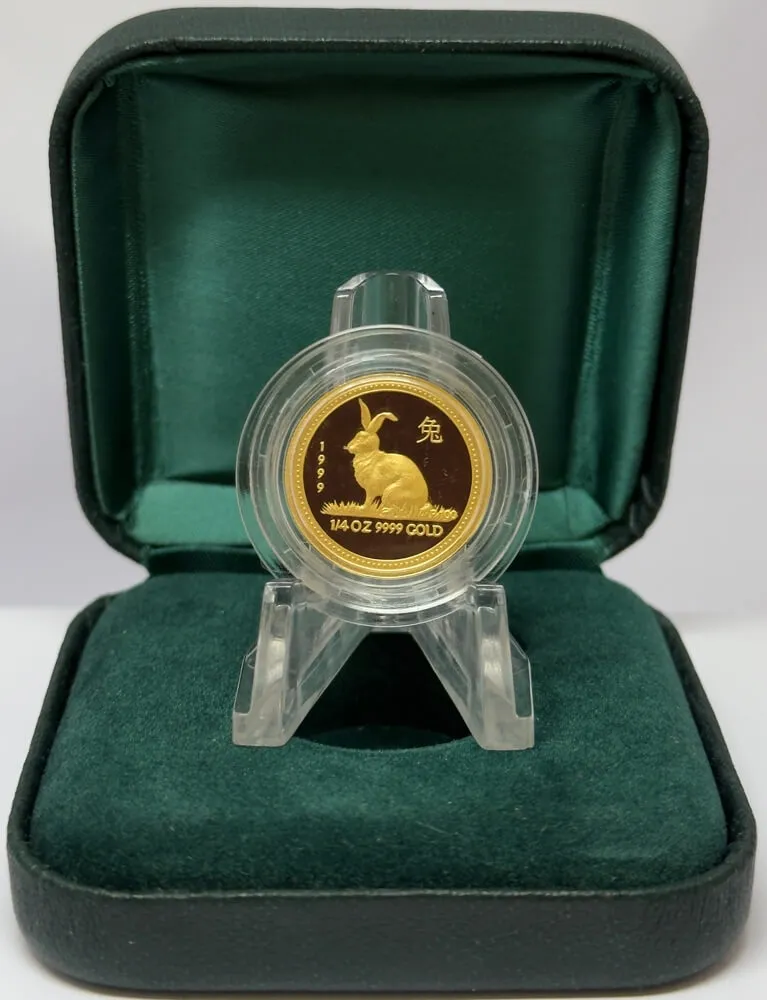 1999 Gold Lunar Quarter Ounce Proof Coin - Series I Rabbit product image