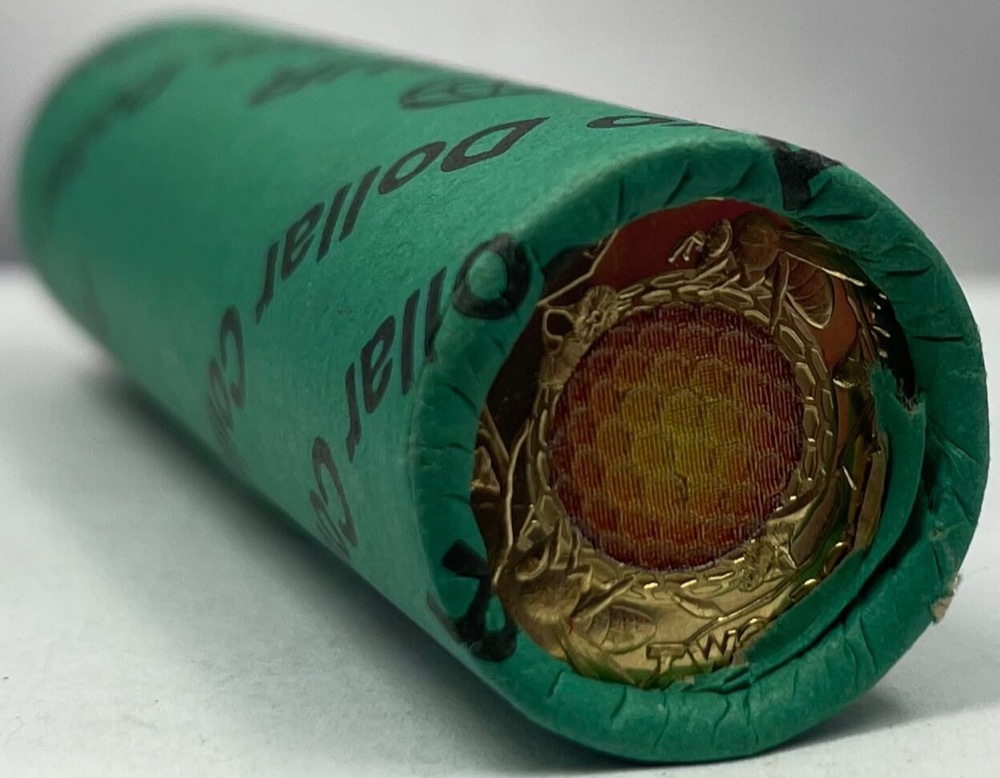 2022 Coloured $2 Security Roll of 25 Coins Honey Bee Heads / Tails product image
