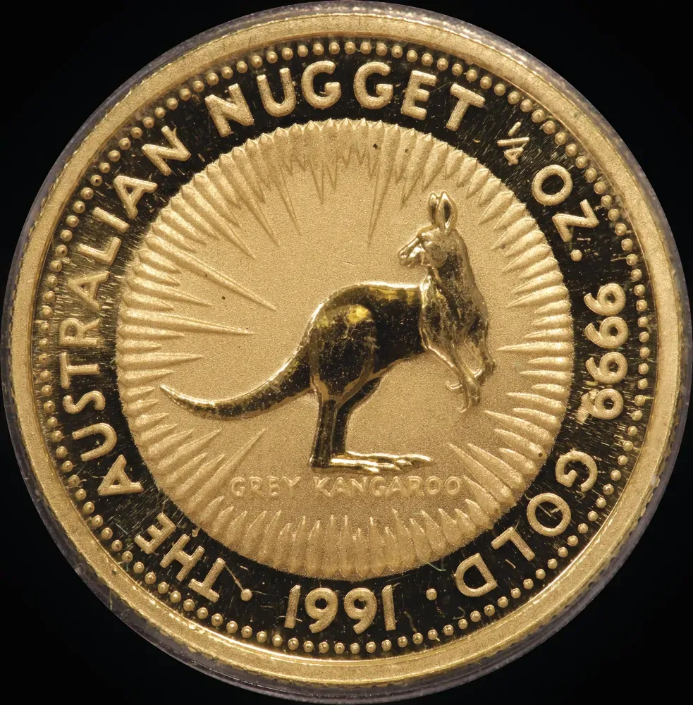 1991 Gold Quarter Ounce Uncirculated Coin product image