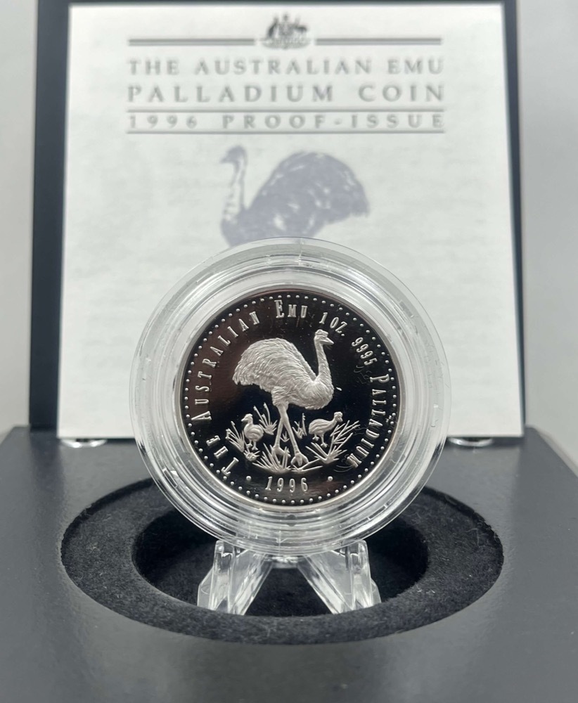 1996 Palladium One Ounce Proof Coin Emu product image