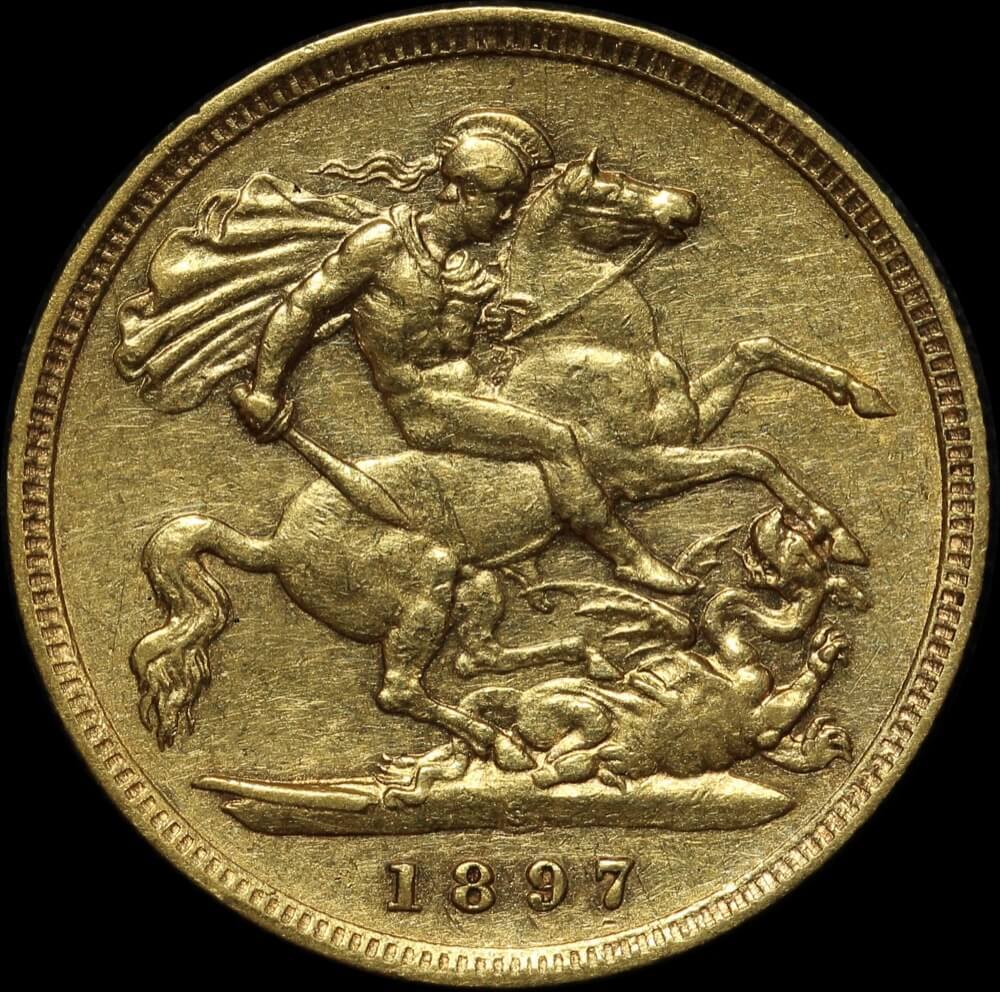 1897 Sydney Veiled Head Half Sovereign Very Fine product image