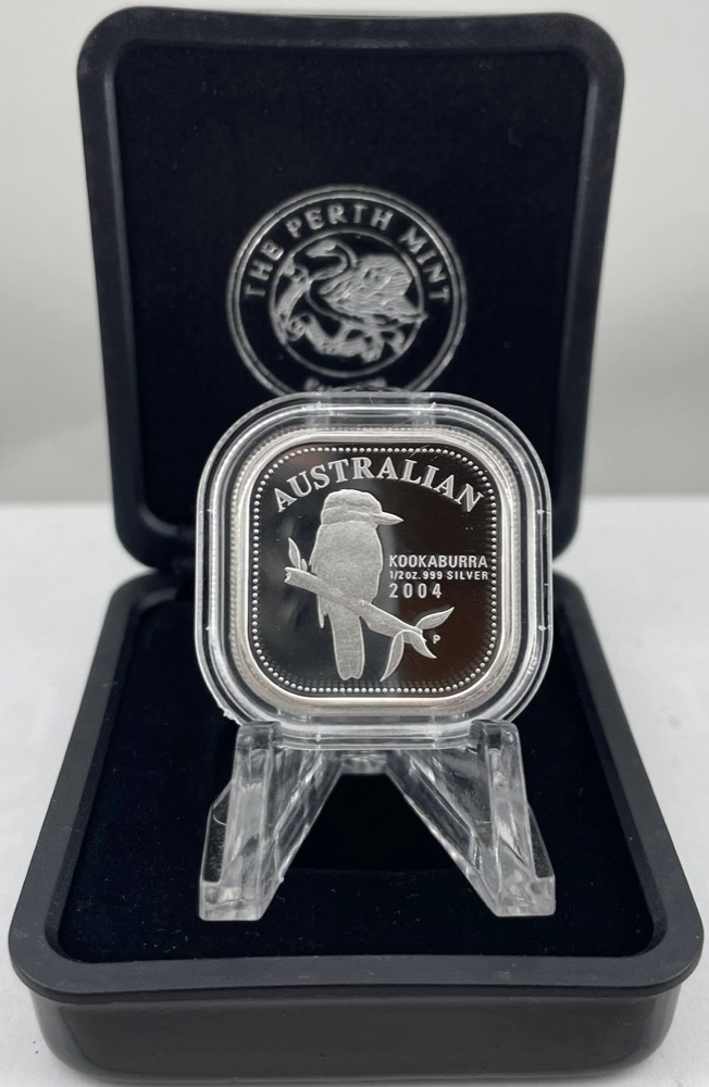2004 Silver Half Ounce Proof Coin Kookaburra Square Penny product image