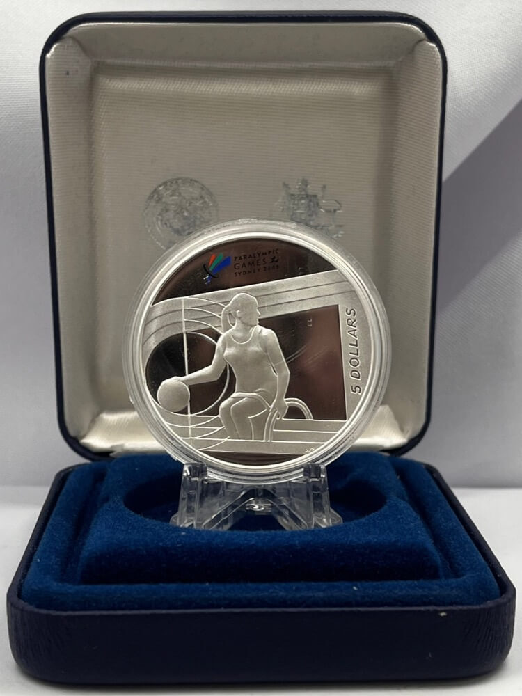 2000 Silver 5 Dollar Proof Coin Sydney Paralympics product image