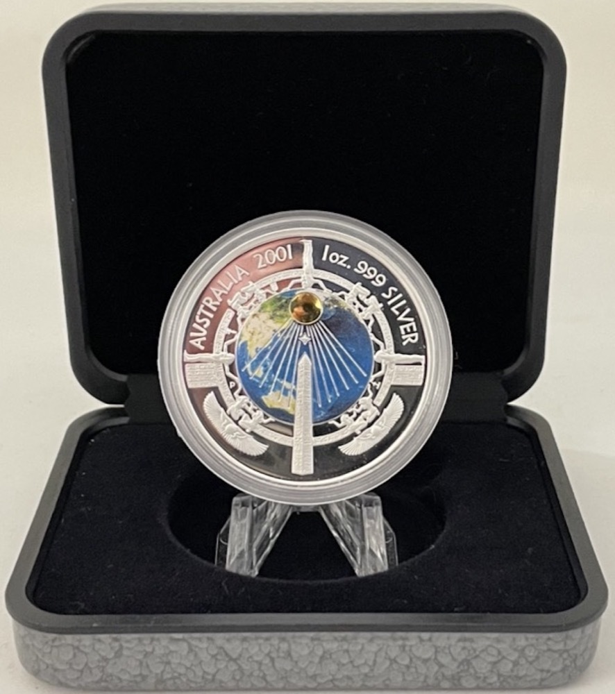 2001 Silver 1oz Proof Coin Millennium - Cleopatra's Needle product image