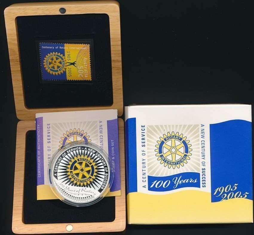 2005 Silver One Ounce Proof Coin Rotary product image