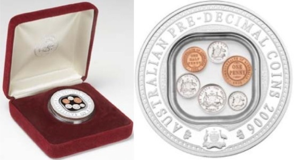 2006 Silver One Ounce Proof Coin Pre Decimal Locket product image