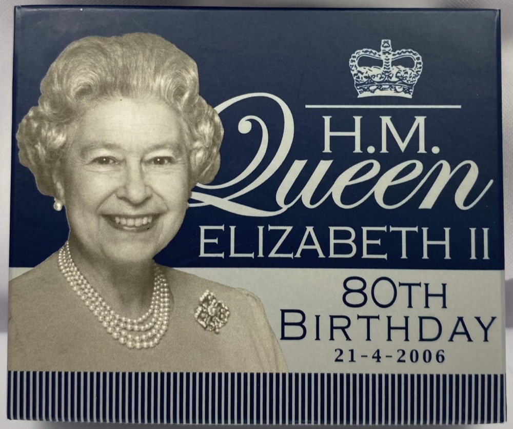 2006 Silver One Ounce Proof Coin Queen's 80th Birthday product image