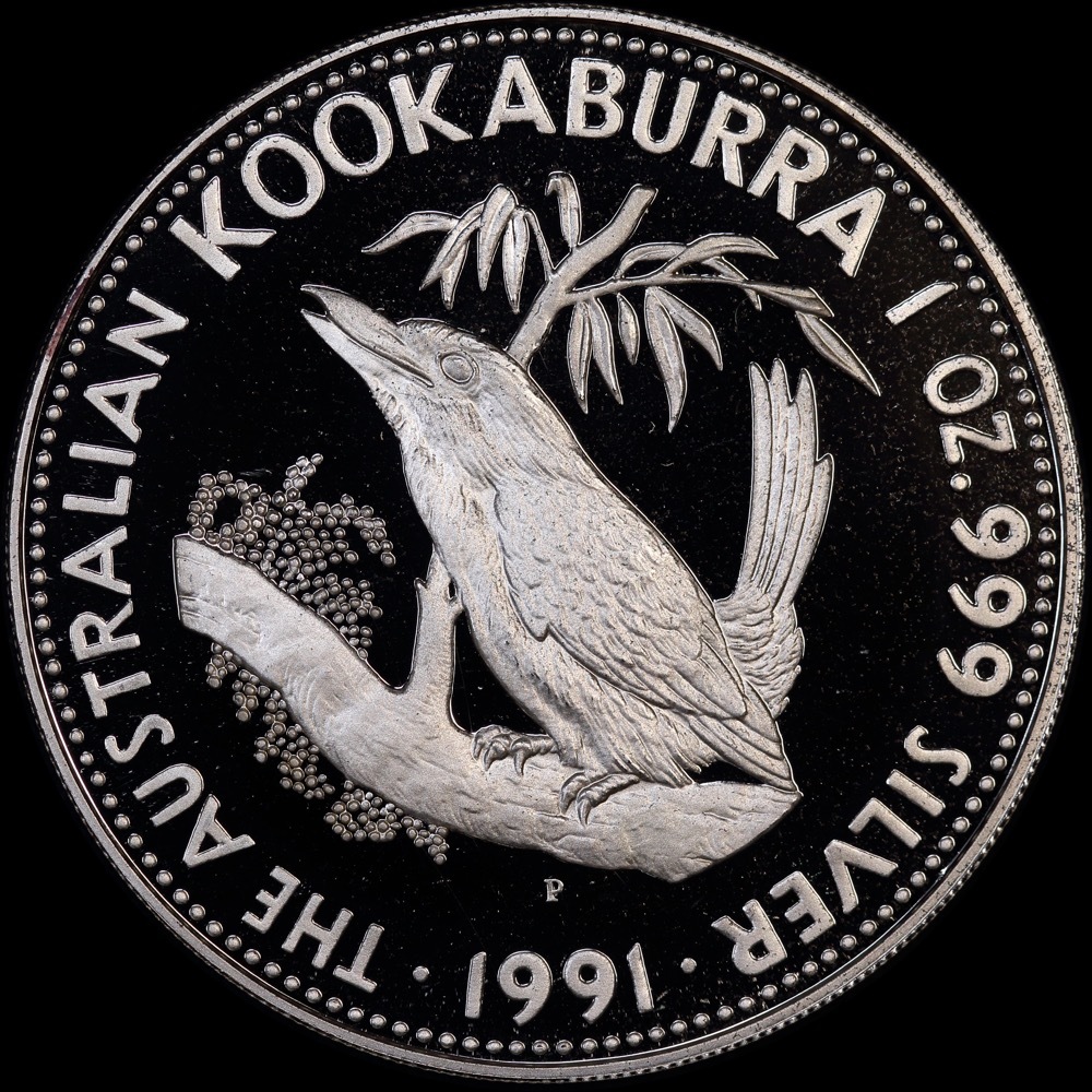 1991 Silver One Ounce Proof Coin Kookaburra product image