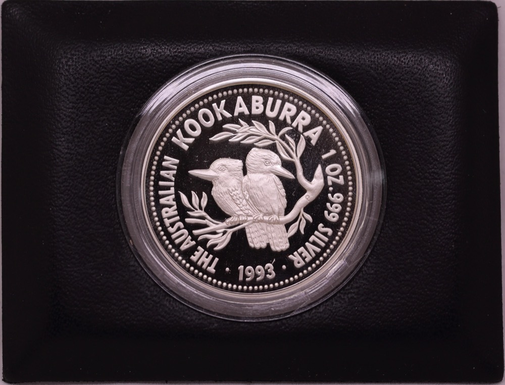 1993 Silver One Ounce Proof Kookaburra Coin product image