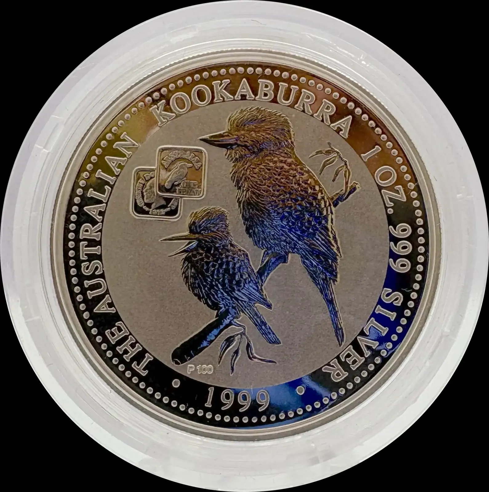 1999 Silver One Ounce Proof Privy Mark 1919 Square Kookaburra Penny product image