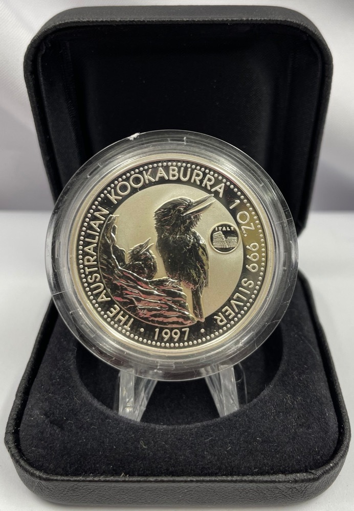 1997 Silver One Ounce Kookaburra Privy Mark Italy product image