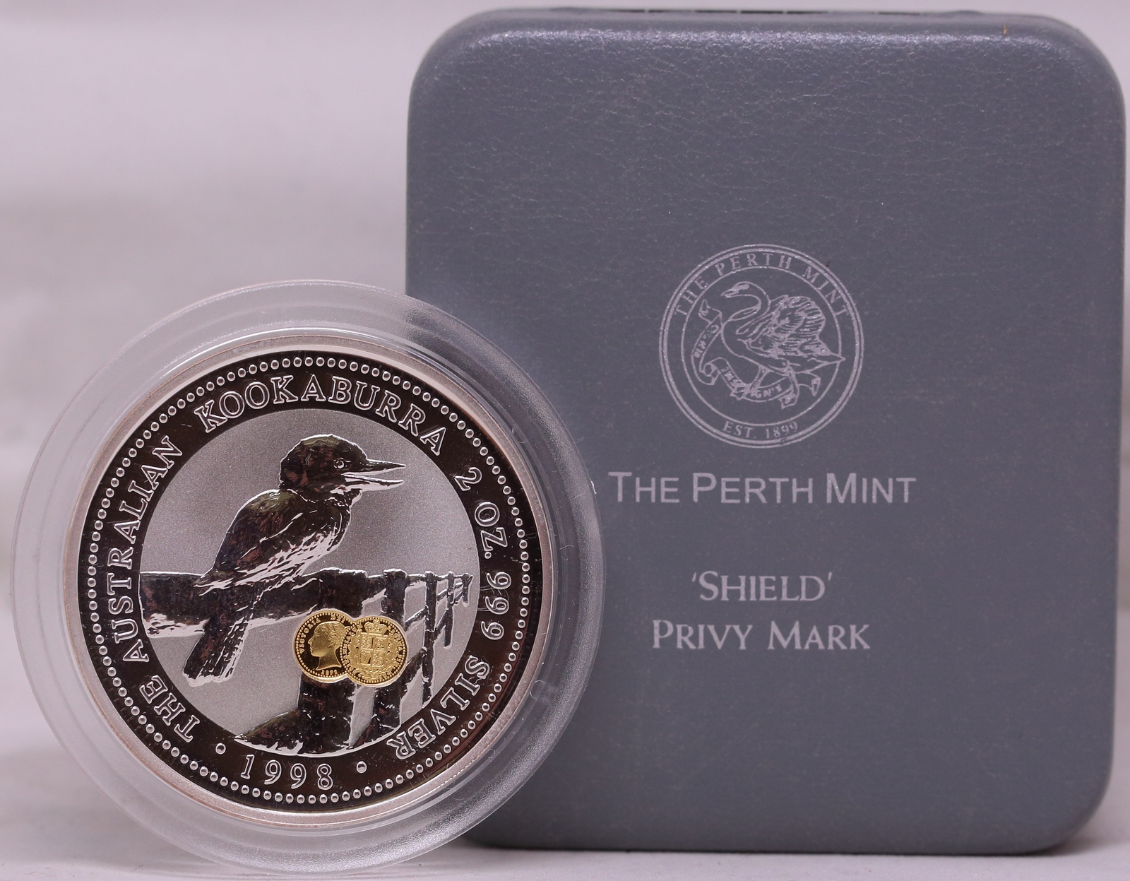 1998 Silver Two Ounce Unc Privy Mark Shield Reverse product image