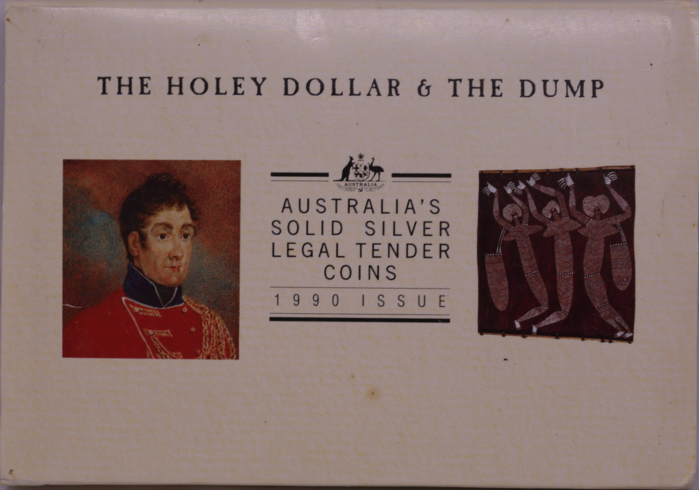 1990 Silver Holey Dollar And Dump Coin Set product image