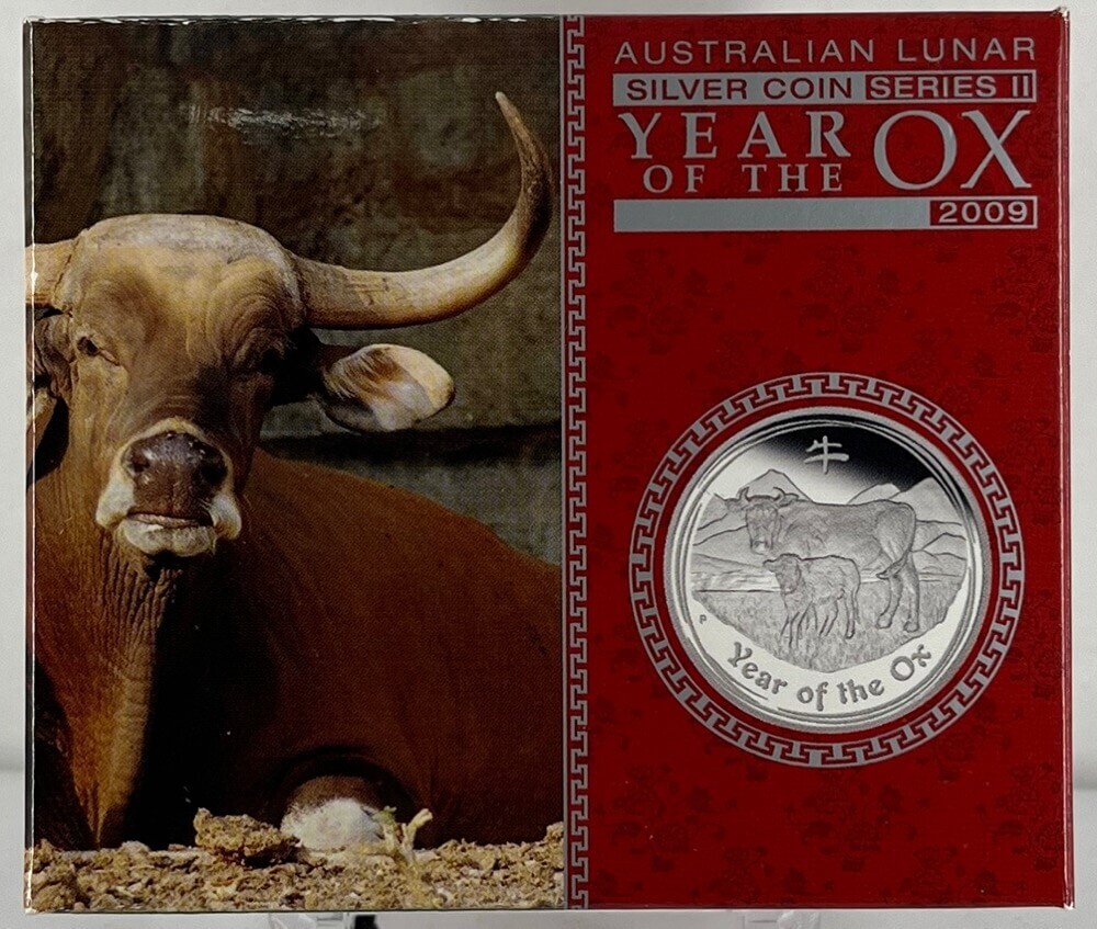2009 Silver Lunar One Ounce Proof Coin - Ox Series II product image