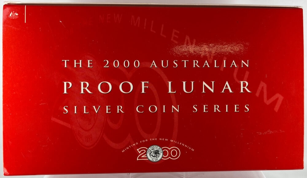 2000 Silver Lunar 3 Coin Proof Set - Dragon  product image