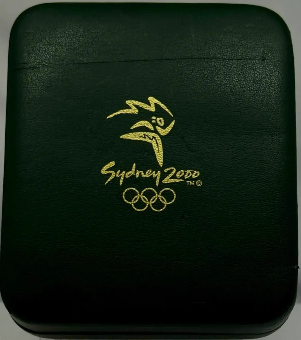 2000 Silver Olympic Proof Coin Great White Shark and Coral product image