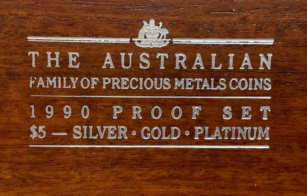 1990 Gold Platinum Silver Family of Precious Metals Proof Coin Set Mini product image
