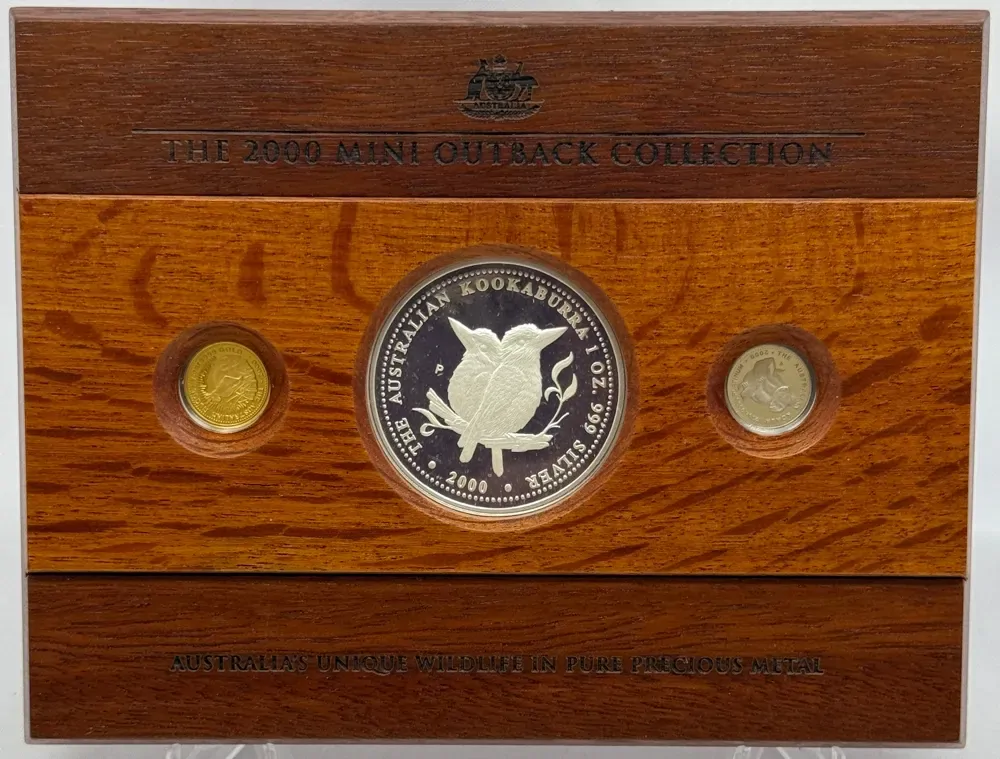 2000 Gold Platinum Silver Proof Coin Set Mini Outback Collection product image