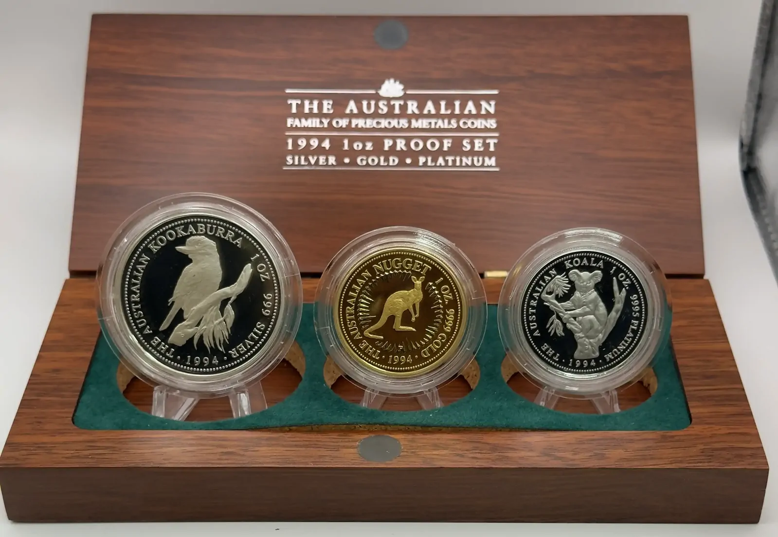 1994 Gold Platinum Silver Family of Precious Metals Proof Coin Set product image