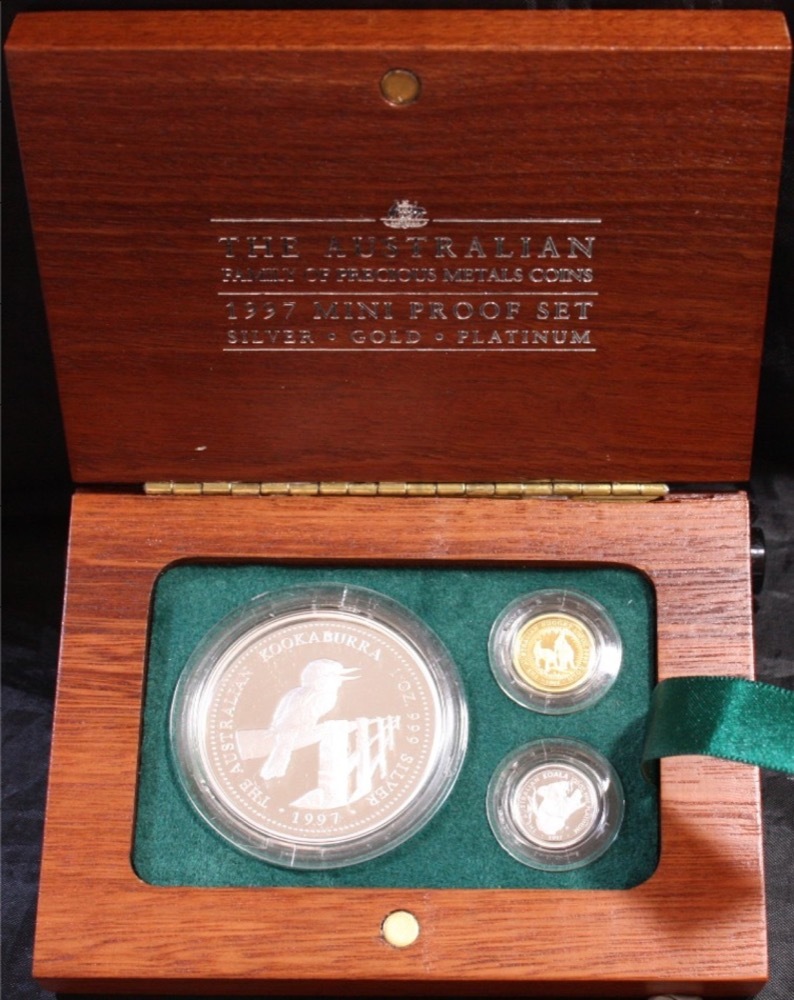 1997 Gold Platinum Silver Family of Precious Metals Proof Coin Set product image