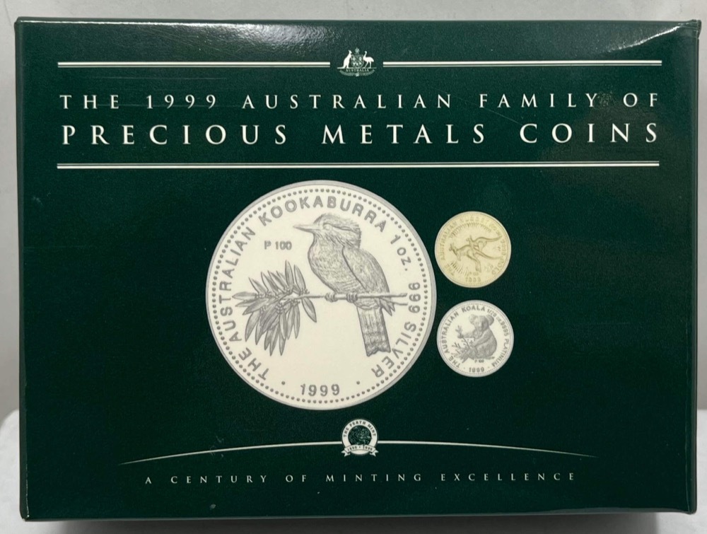1999 Gold Platinum Silver Family of Precious Metals Proof Coin Set product image