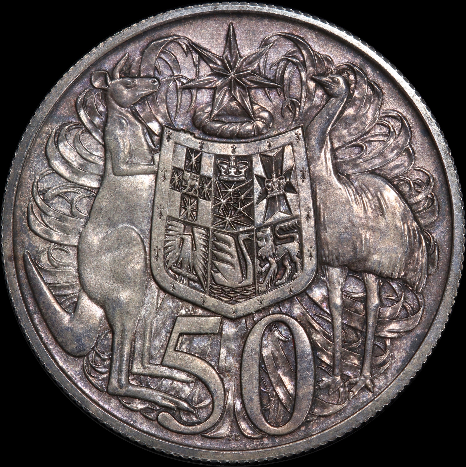 Australia 1966 Specimen Fifty Cent ex Nugget Coombs Estate PCGS SP63 product image
