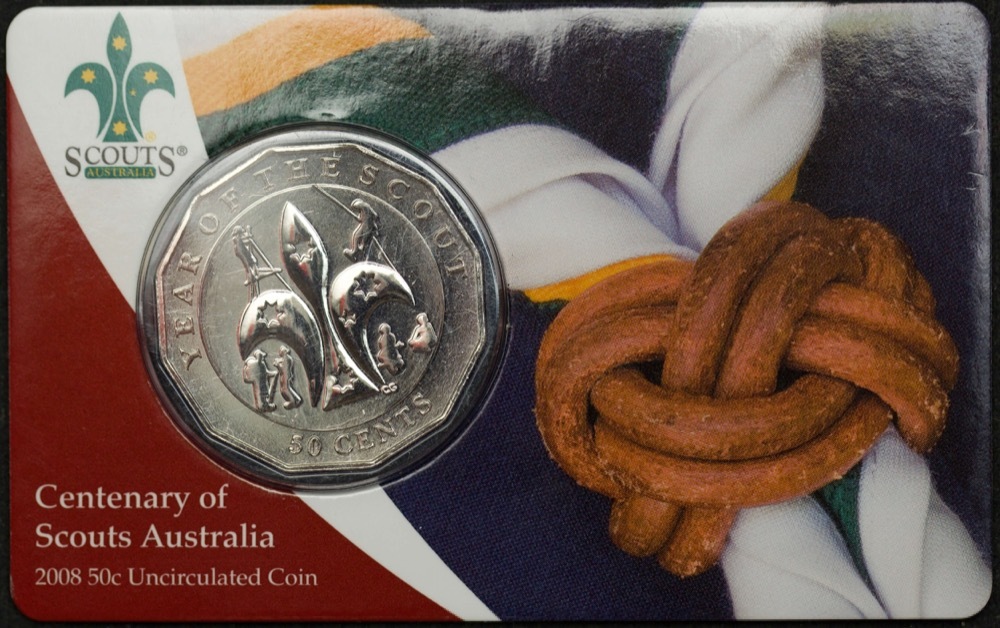 2008 Fifty Cent Unc Centenary of Scouts product image