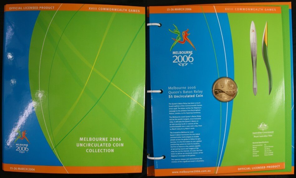 2006 Fifty Cent 18 Coin Set Melbourne Commonwealth Games product image