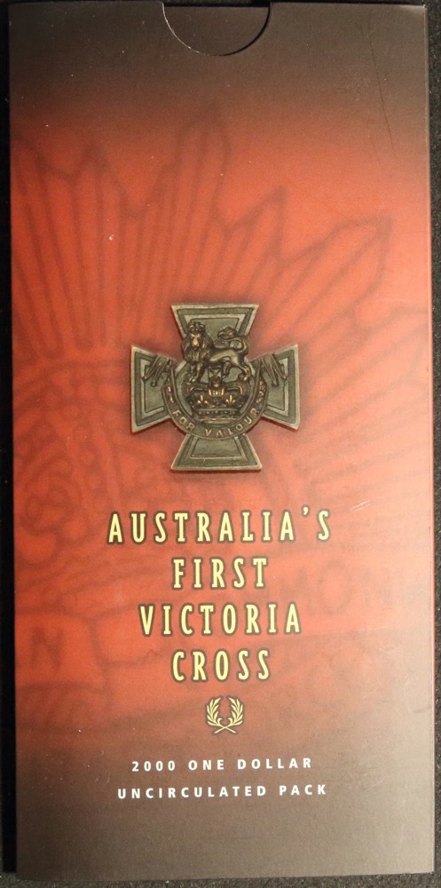 2000 One Dollar Coin Victoria Cross in Folder product image