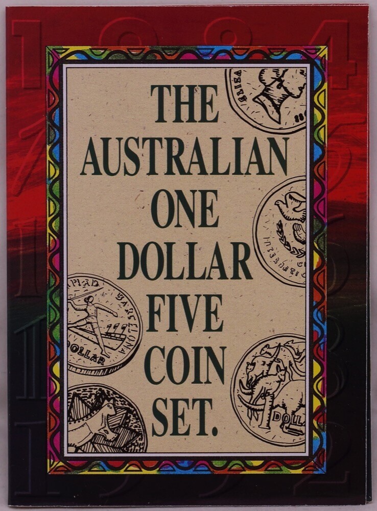 1992 One Dollar Unc Five Coin Set product image