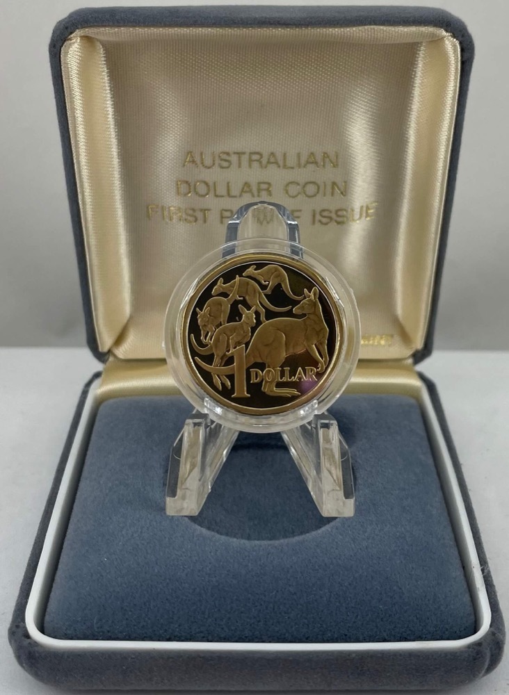 1984 One Dollar Proof Coin in Blue Velvet Box product image