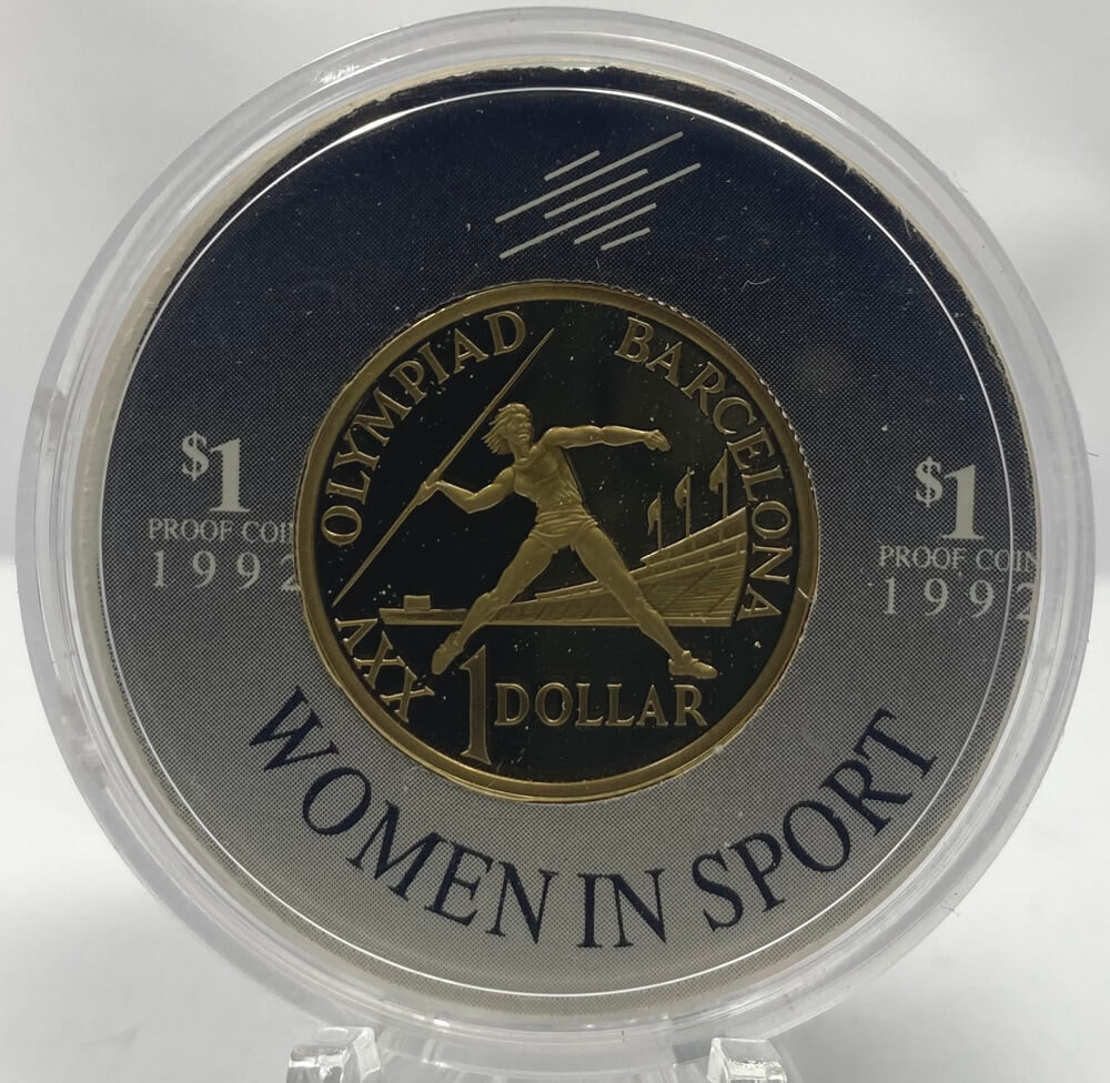 1992 One Dollar Proof Barcelona - Women In Sport Round Capsule product image