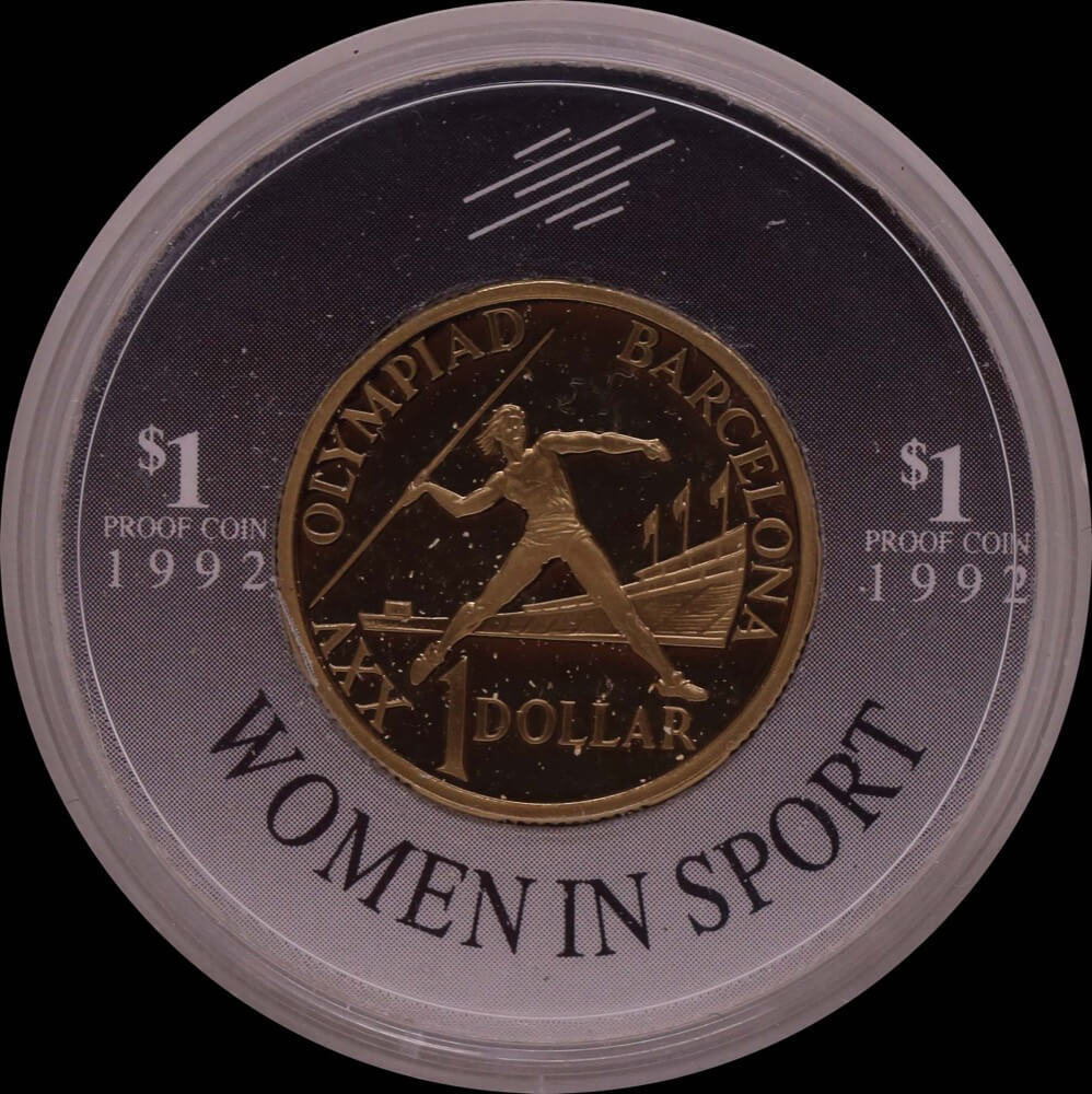 1992 One Dollar Proof Barcelona - Women In Sport Round Capsule product image