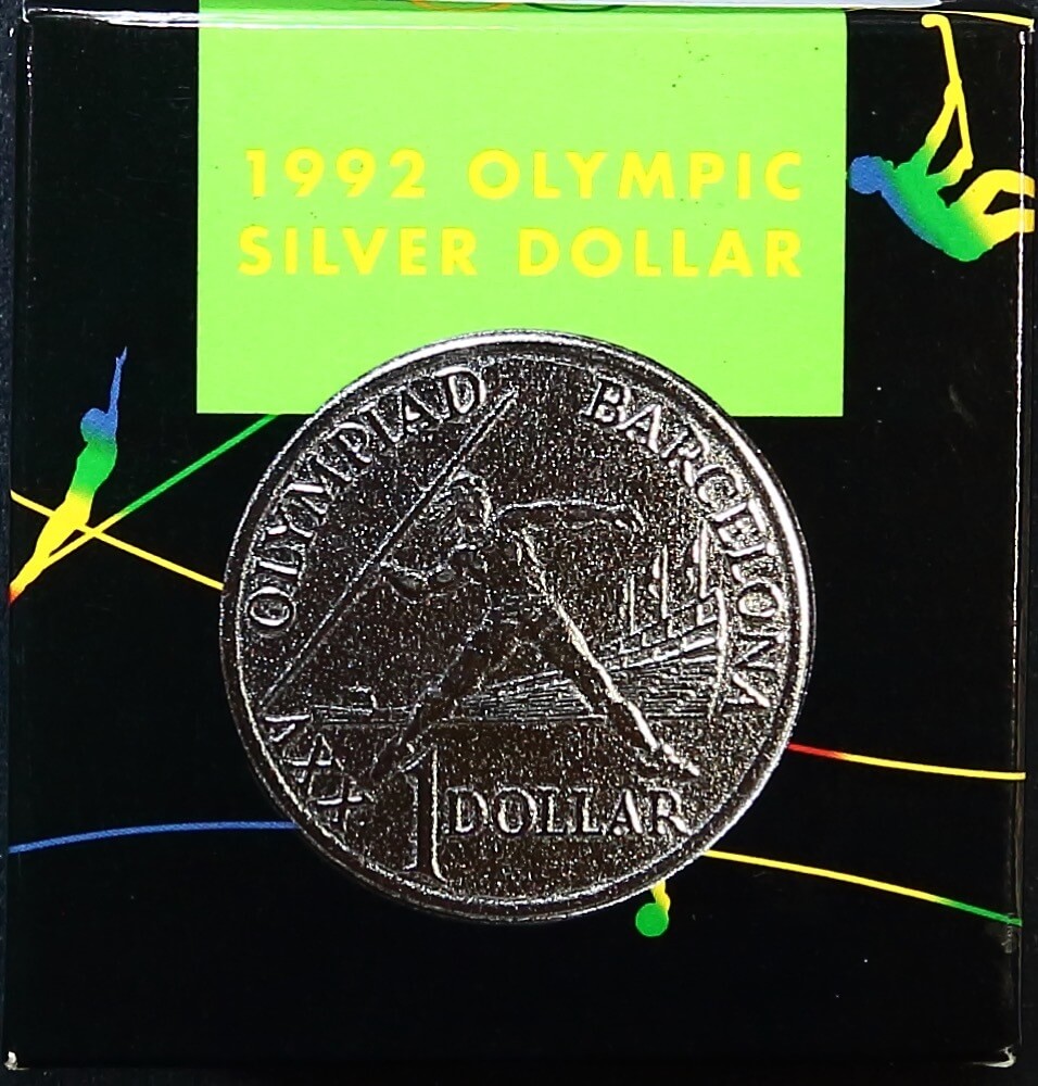 1992 One Dollar Silver Proof Coin Barcelona product image