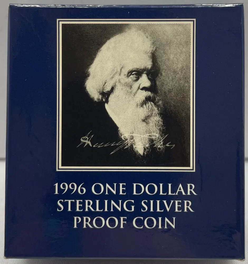 1996 Silver 1 Dollar Proof Coin Henry Parkes product image