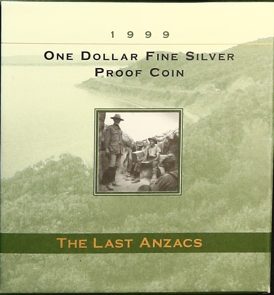 1999 One Dollar Silver Proof Coin The Last Anzac product image