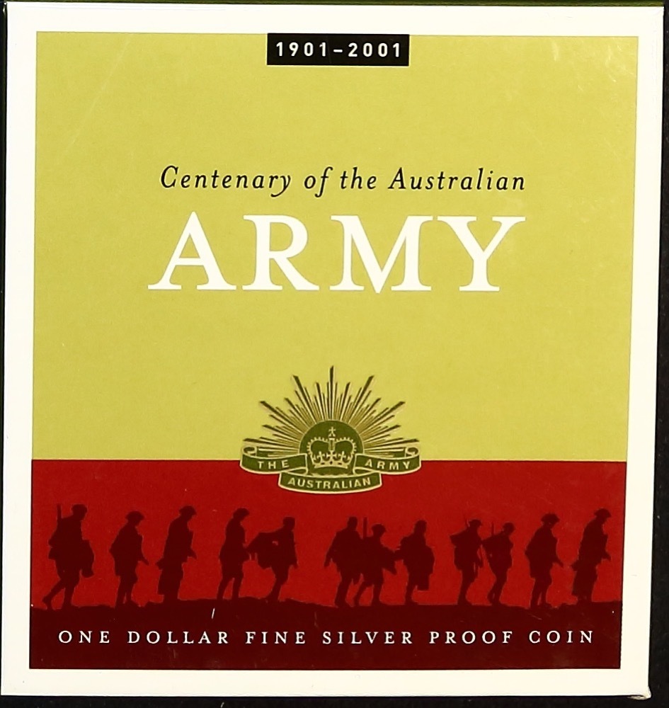2001 One Dollar Silver Proof Coin Army product image