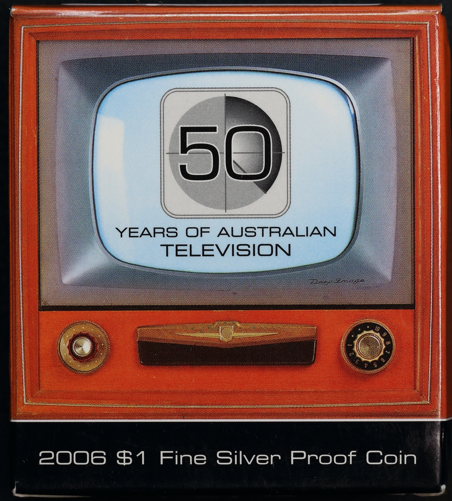 2006 One Dollar Silver Proof Coin 50 Years of Television product image