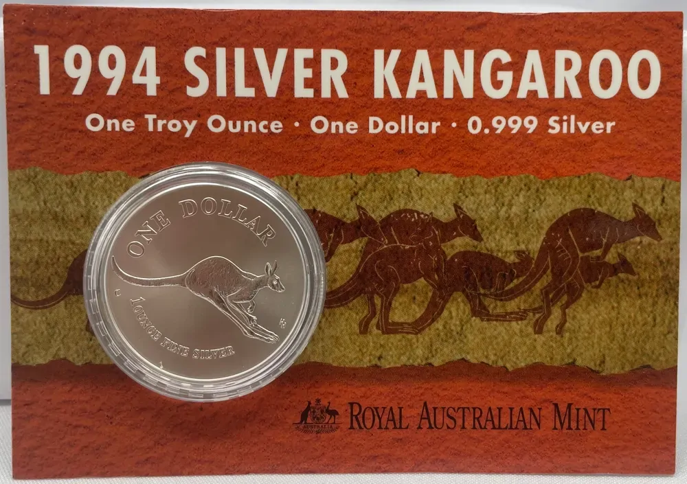 1994 Silver 1 Dollar Uncirculated Coin Flying Joey product image